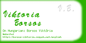 viktoria borsos business card
